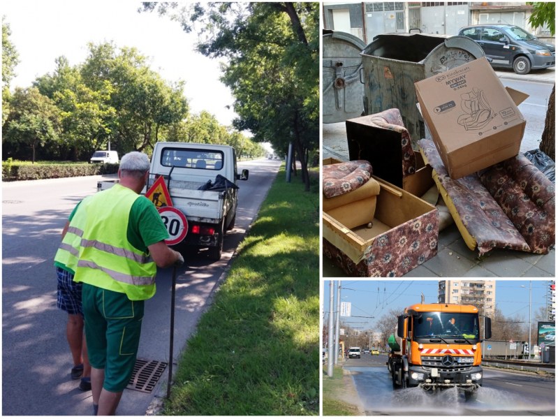 По график: Мият улици, почистваш шахти и събират едрогабаритни отпадъци в Пловдив