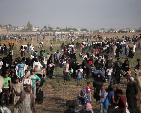 Сирийци в Турция готвят 