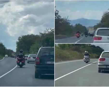 Опасни маневри на мотористи тревожат шофьори на Подбалканския път край Карлово