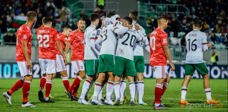 Мъжкият национален отбор на България победи с 5:1 Гибралтар и