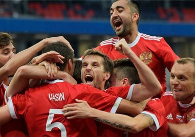 Мъжкият национален отбор по футбол на Русия изигра първия си