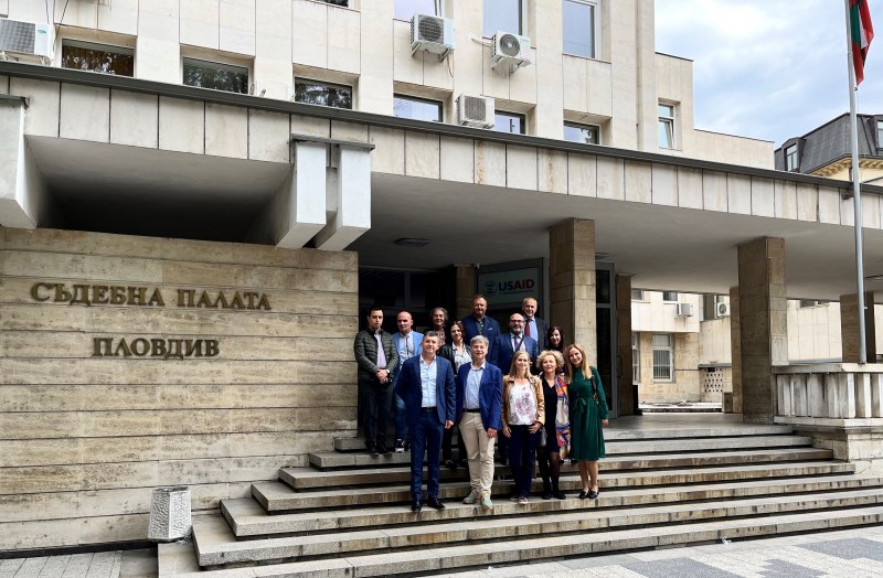 Чуждестранни съдии и прокурори дойдоха на работно посещение в Районен съд – Пловдив