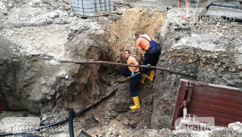 Четири ВиК аварии днес в Пловдив, отново без вода в Коматево