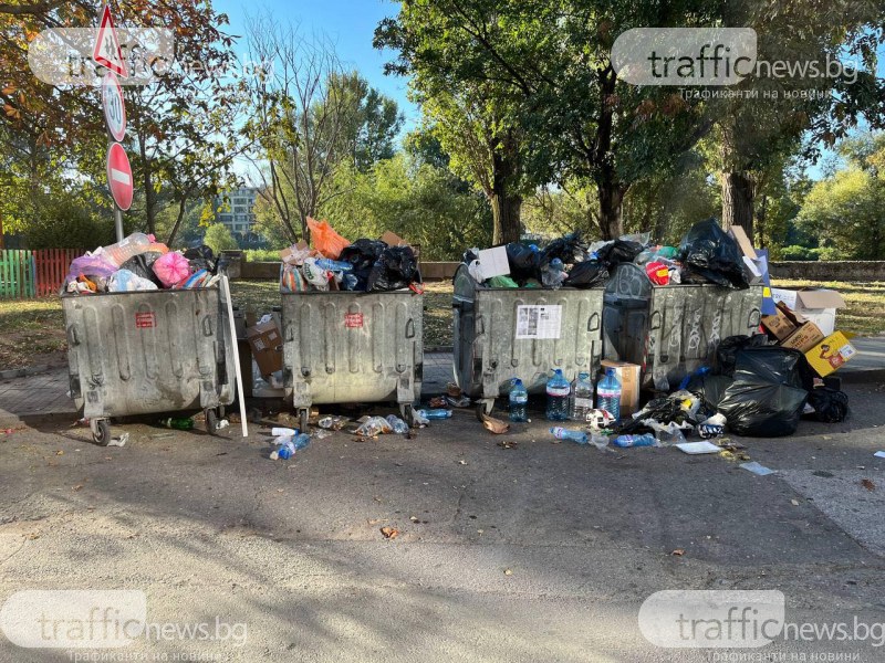 Вместо красива гледка: Препълнени контейнери на фона на Марица в Пловдив