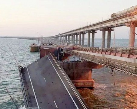 Експлозивите, взривили Кримския мост, са български?