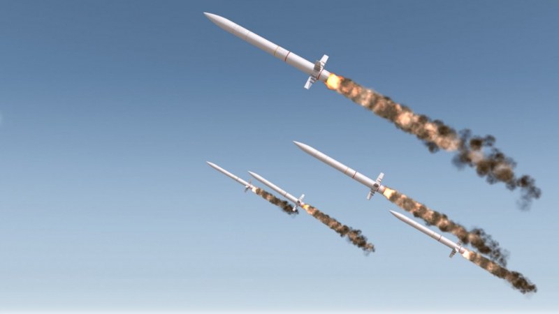 Три крилати ракети, изстреляни от Русия срещу Украйна, са навлезли