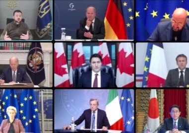 Украинският президент Володомир Зеленски заяви пред лидерите на Г 7