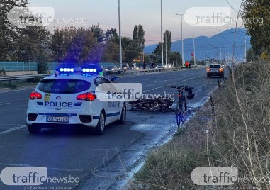 23 годишен мъж е мотористът катастрофирал тежко на входа на Пловдив