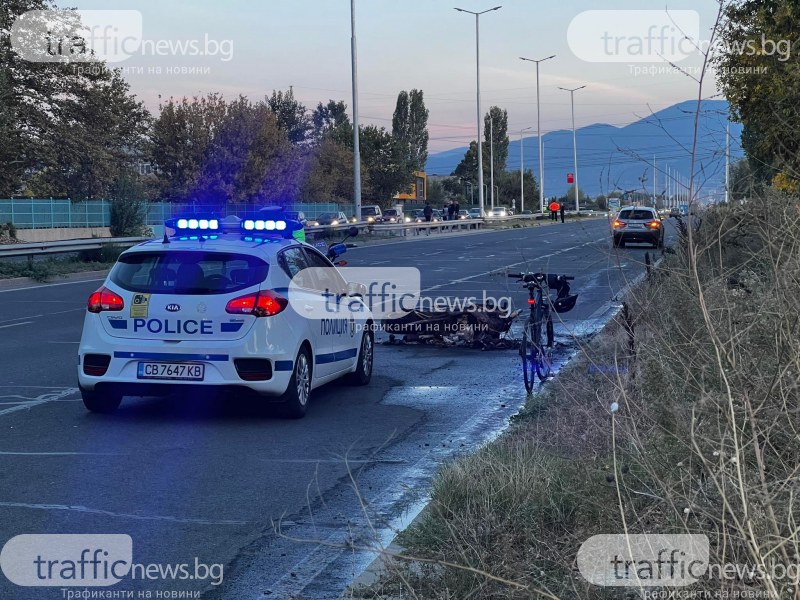 23-годишен мъж е мотористът, катастрофирал тежко на входа на Пловдив.
