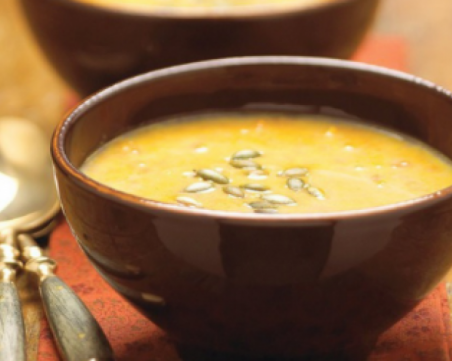 Есенна крем супа с патладжани, чушки и домати - разкошна