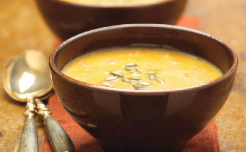 Есенна крем супа с патладжани, чушки и домати - разкошна