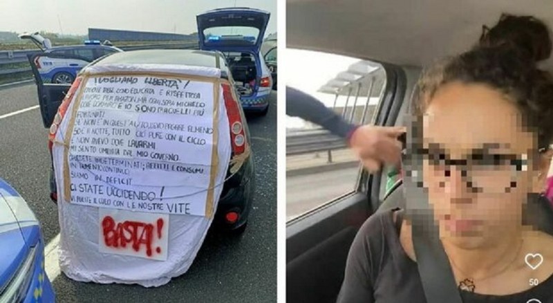 Българка кара 20 км в насрещното в Италия и си реже вените, докато я арестуват
