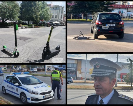 Проверки срещу тротинеткаджиите в Пловдив, масово не спазват правилата