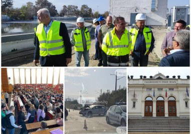По време на инспекция на пречиствателната станция край Пловдив кметът