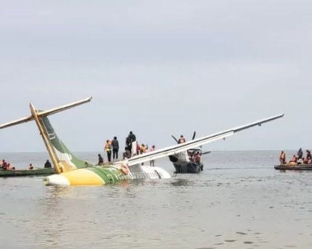 Най-малко 19 са жертвите, след катастрофата с пътнически самолет в Танзания