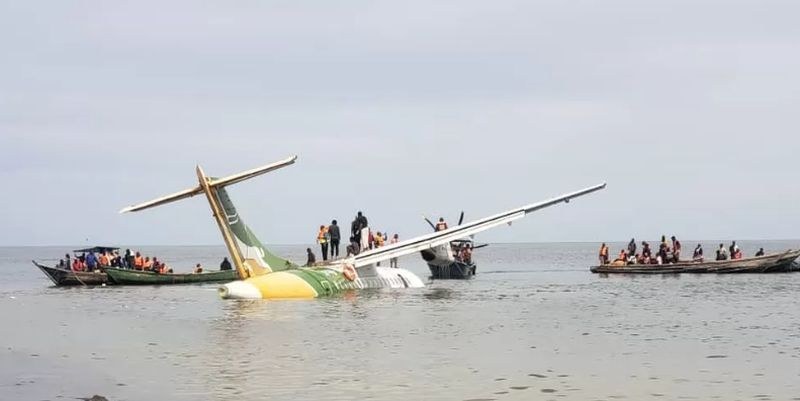 Най-малко 19 са жертвите, след катастрофата с пътнически самолет в Танзания