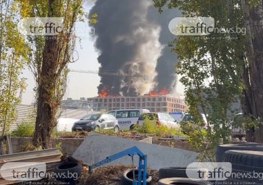 Голям пожар избухна в София