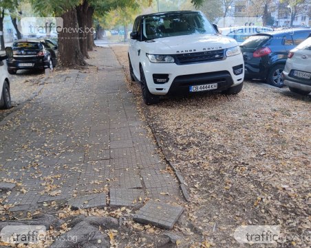 Четворкаджия спря колата си на зелени площи до паркинг в Смирненски