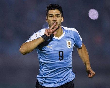 Луис Суарес в състава на Уругвай за Мондиала