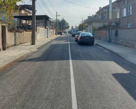 Нов асфалт на улица „Хан Аспарух