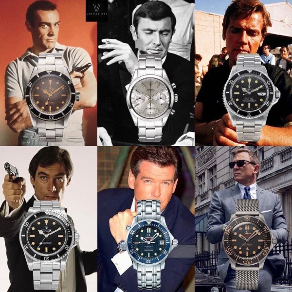 Часовниците на знаменитостите: Актьорите, изиграли Агент 007