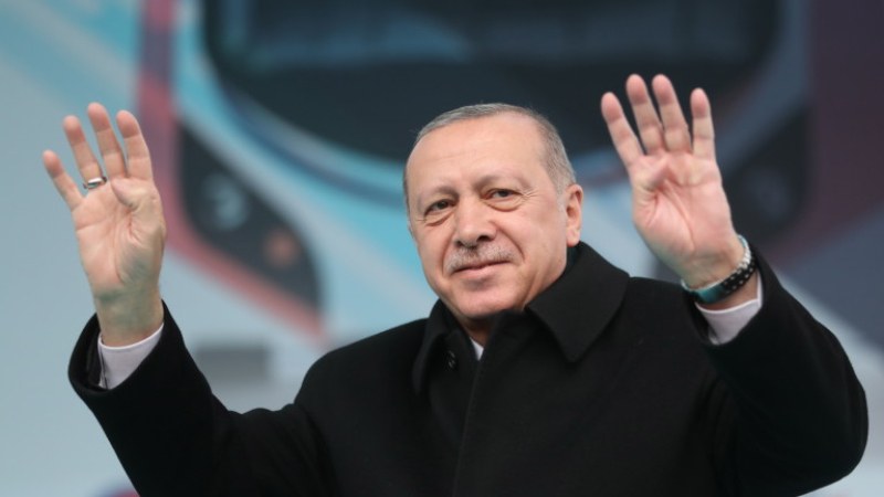 Президентът на Турция Реджеп Тайип Ердоган и вероятният следващ министър-председател