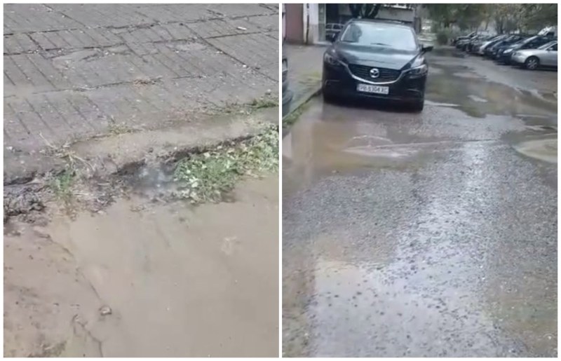 Питейна вода бликна от тротоар в Кършияка, ВиК оставят ремонта за утре