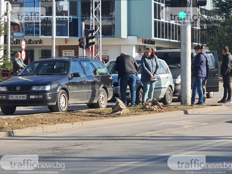 Верижна катастрофа на кръстовище в Кючука