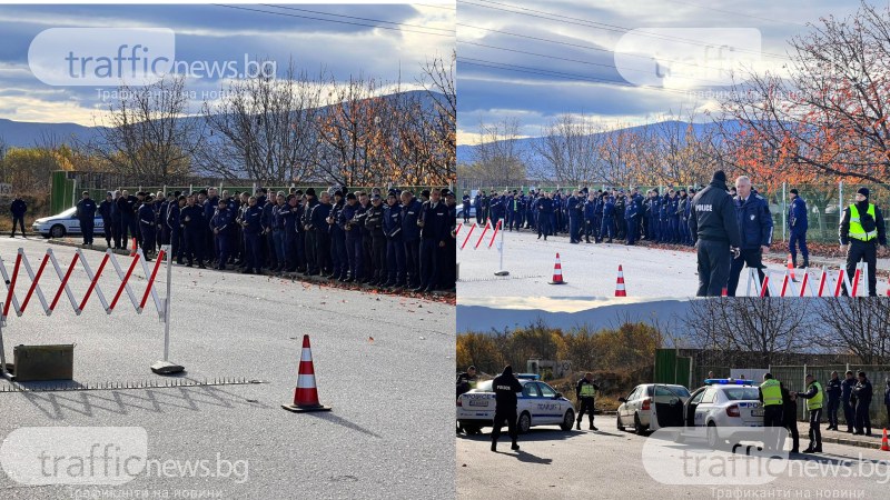 Екшън демонстрация! МВР - Пловдив показва как се действа при арест с лента с шипове