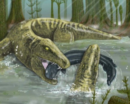 Откриха останки от страховит звяр, наподобяващ голям саламандър