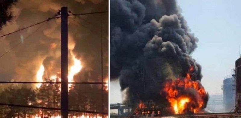 Пожар избухна в голям петролен склад в Русия