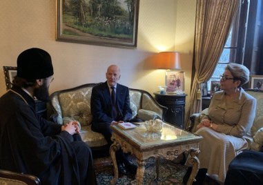 Волоколамският митрополит Антоний се е срещнал вчера със Симеон Сакскобургготски,