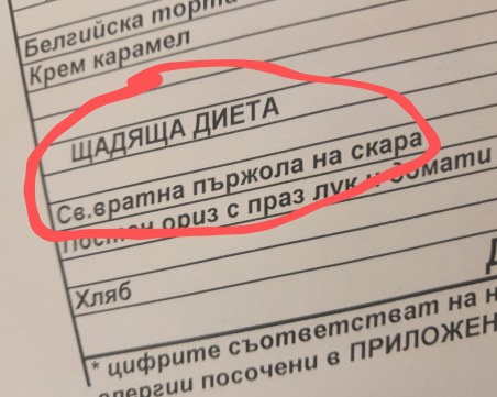 Щадяща диета в Народното събрание: Свинска пържола на скара