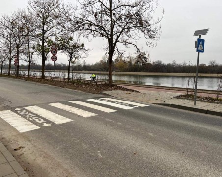 Нови пешеходни пътеки в „Западен