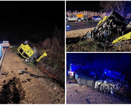 Таксиметров шофьор и клиентът му са загиналите в катастрофата край Пловдив