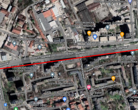 Променят движението по бул. „Дунав