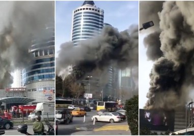 Пожар избухна в търговски център Метросити в Бешикташ Левент Истанбул