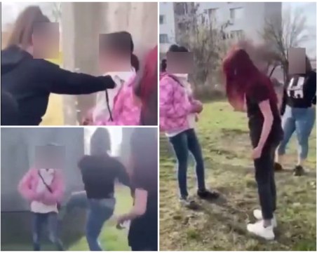 Насилие! Тийнейджърки удрят шамари и шутове на момиче - издало ги, че пушат трева