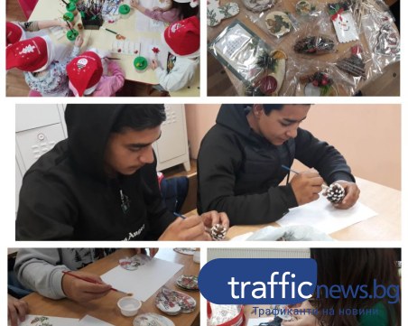 Децата на Белозем майсторят коледни украшения, за да помогнат на 5-годишната София