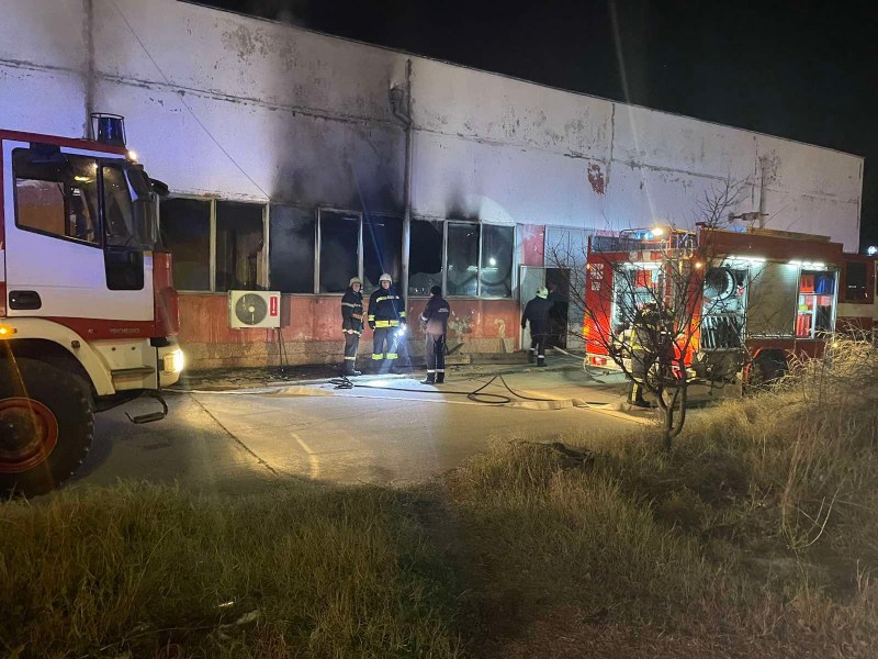 Пожар горя на гара Пловдив - разпределителна