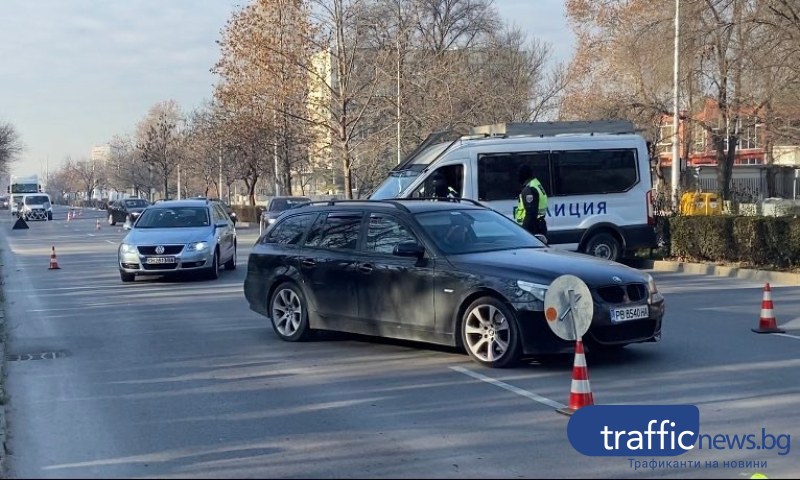 Специализирано полицейско занятие се проведе днес на един от най-натоварените