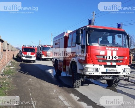 Двама мъже пострадаха при пожари в Пловдивско