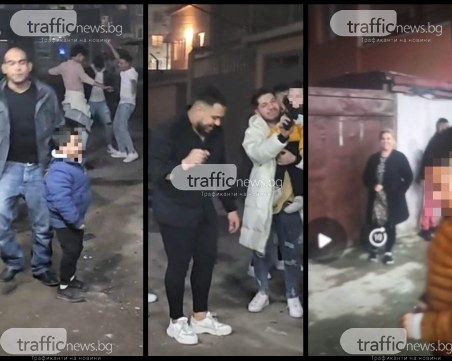 Нова година в Столипиново: 2-годишно дете стреля с пистолет, баба му гледа гордо