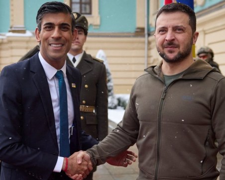 Сунак към Зеленски: Украйна може да разчита на подкрепата на Великобритания в дългосрочен план