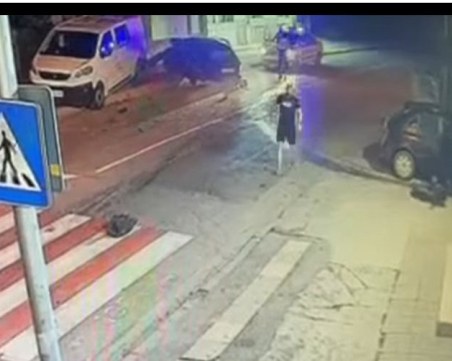 Шофьор, преследван от патрулка в София, помита пешеходец по брутален начин