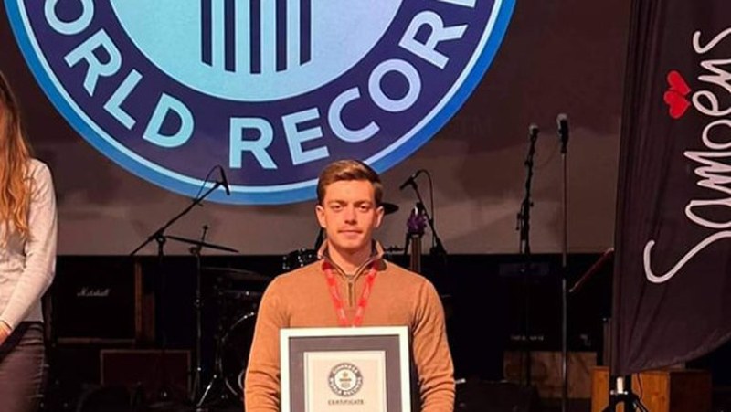 Сертификат на Гинес получи санданчанинът Радостин Кръстев за абсолютния му