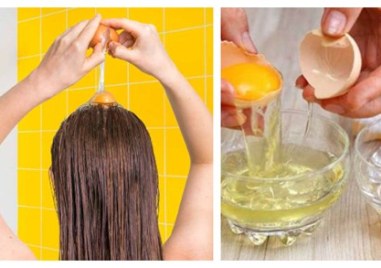 Жълтъкът действа на косата като естествен емулгатор като ефективно свързва