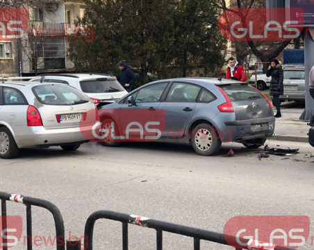 Верижна катастрофа тази сутрин в Кючука