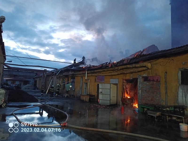 Пожар в котелното помещение в спомагателна сграда на Пловдивския затвор,
