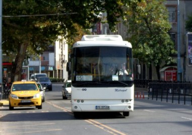 Временно се променя маршрутът на автобусна линия №15 от 13